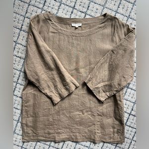 Eileen Fisher Linen Tunic Top
